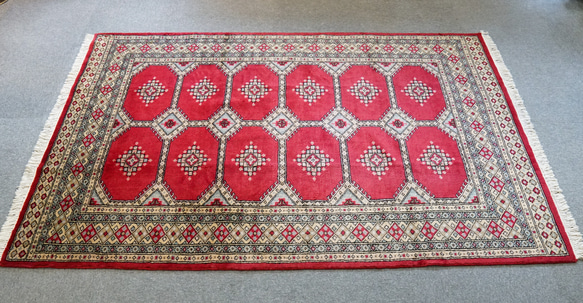 200×128cm【パキスタン手織り絨毯】 2枚目の画像