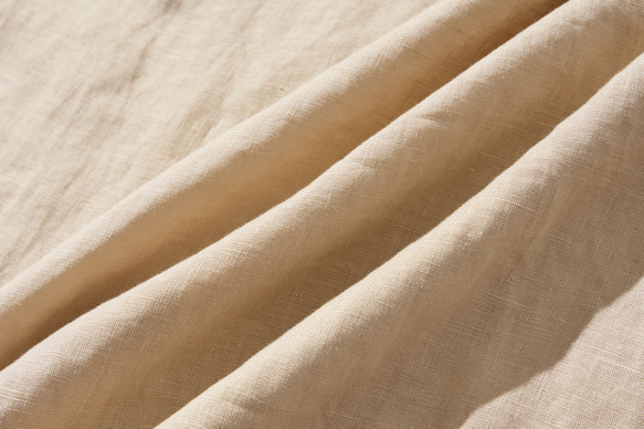 大人の抜け感と可愛さ叶えるリネン ブラウス　日除けにも活躍可能　 リネン100％　ベージュ　　230503-3 10枚目の画像