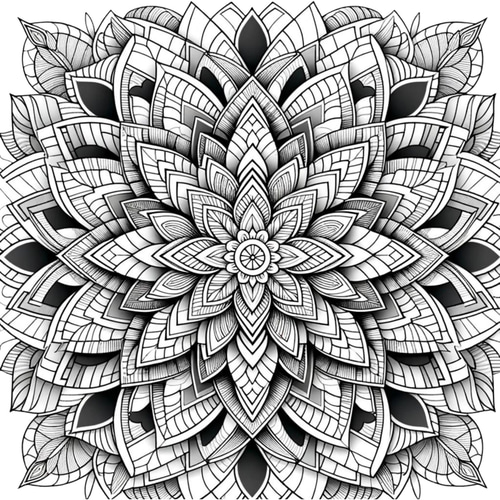 曼荼羅アートぬりえ その他アート ZIMA19 通販 17673255｜Creema(クリーマ)