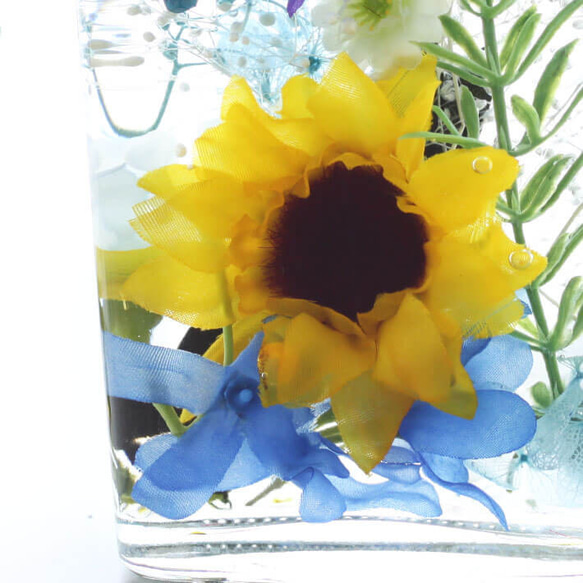 母の日 ギフト ハーバリウム ひまわり 全3色 プレゼント 花 プリザーブドフラワー  父の日 母の日 花ha_0393 4枚目の画像