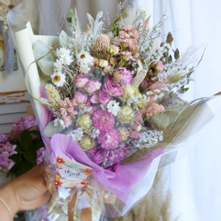 dried flower bouquet  【soft pink】 1枚目の画像