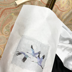 絵付き　和紙カバー　細棹　中棹　三味線用　和柄　和紙袋 9枚目の画像