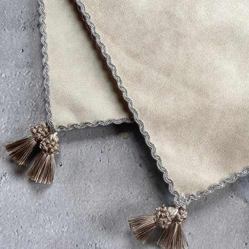 星柄レースクロス＆シャッフルマットの2点セット☆ハンドメイド