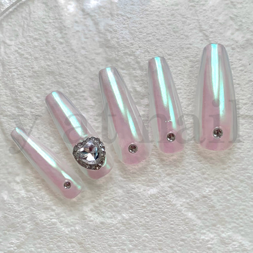 サイズオーダー】[Y009]スポットライト ネイルチップ 韓国 ちゅ