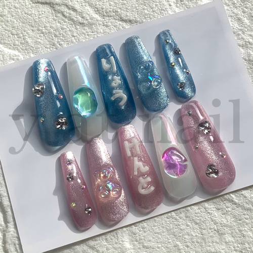 🕊️🩵 2パターンのデザインにて 販売開始です💅💭 どちらがお