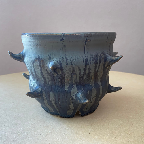 黒釉トゲトゲ植木鉢#262【プランター】【植木鉢】 一輪挿し・花瓶