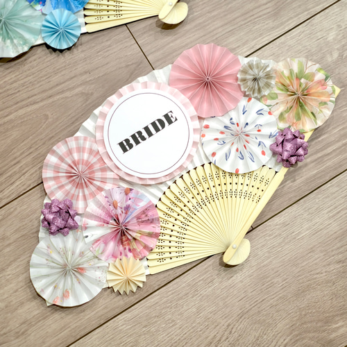扇子プロップス★*゜ bonheur＊unaオリジナル》【＊】扇子プロップス｜前撮り｜結婚式