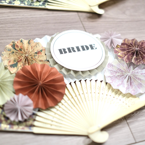 文字が選べる》扇子プロップス ♡ 結婚式 前撮りアイテム ウェディング