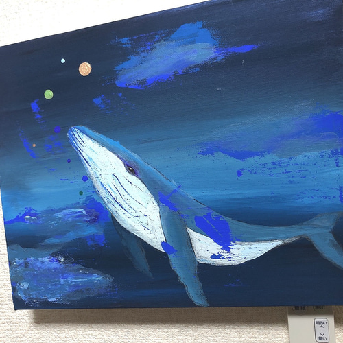 クジラ 絵画 るる 通販 17674603｜Creema(クリーマ)