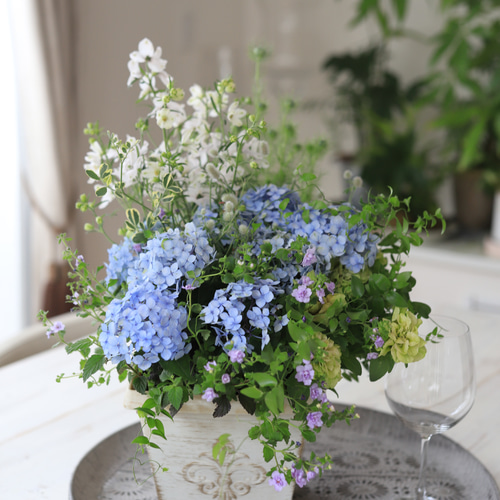 母の日♪山紫陽花・江津のコテマリのギャザリング寄せ植え ドライ