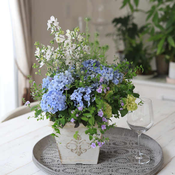 母の日♪山紫陽花・江津のコテマリのギャザリング寄せ植え ドライ