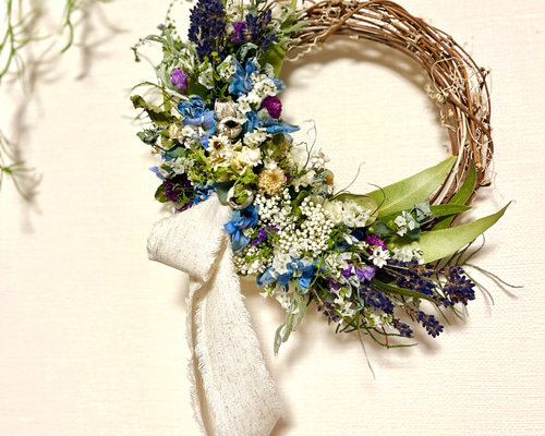 らーちゃんページ♡ドライフラワーミニリース ドライフラワー ミニリース | Voyage de fleurs by atelier m.