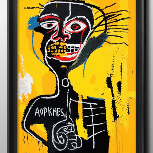 14819□ポスター アート 絵画『バスキア Cabeza』北欧 A3 14819□ポスター アート 絵画『バスキア Cabeza』北欧 A3