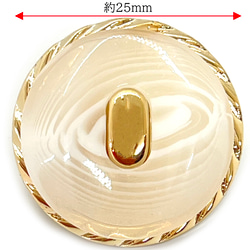 【1個】ボタン★n/25ｍｍ★パール 飾りボタン シャンクボタン プラスチックボタン 大きめ カボション ヘアゴム 2枚目の画像