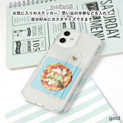 PVC　ハンドベルト　クリア　スマホケース　アンドロイド　iPhone　AQUOS　Galaxy#mm00000619a 6枚目の画像