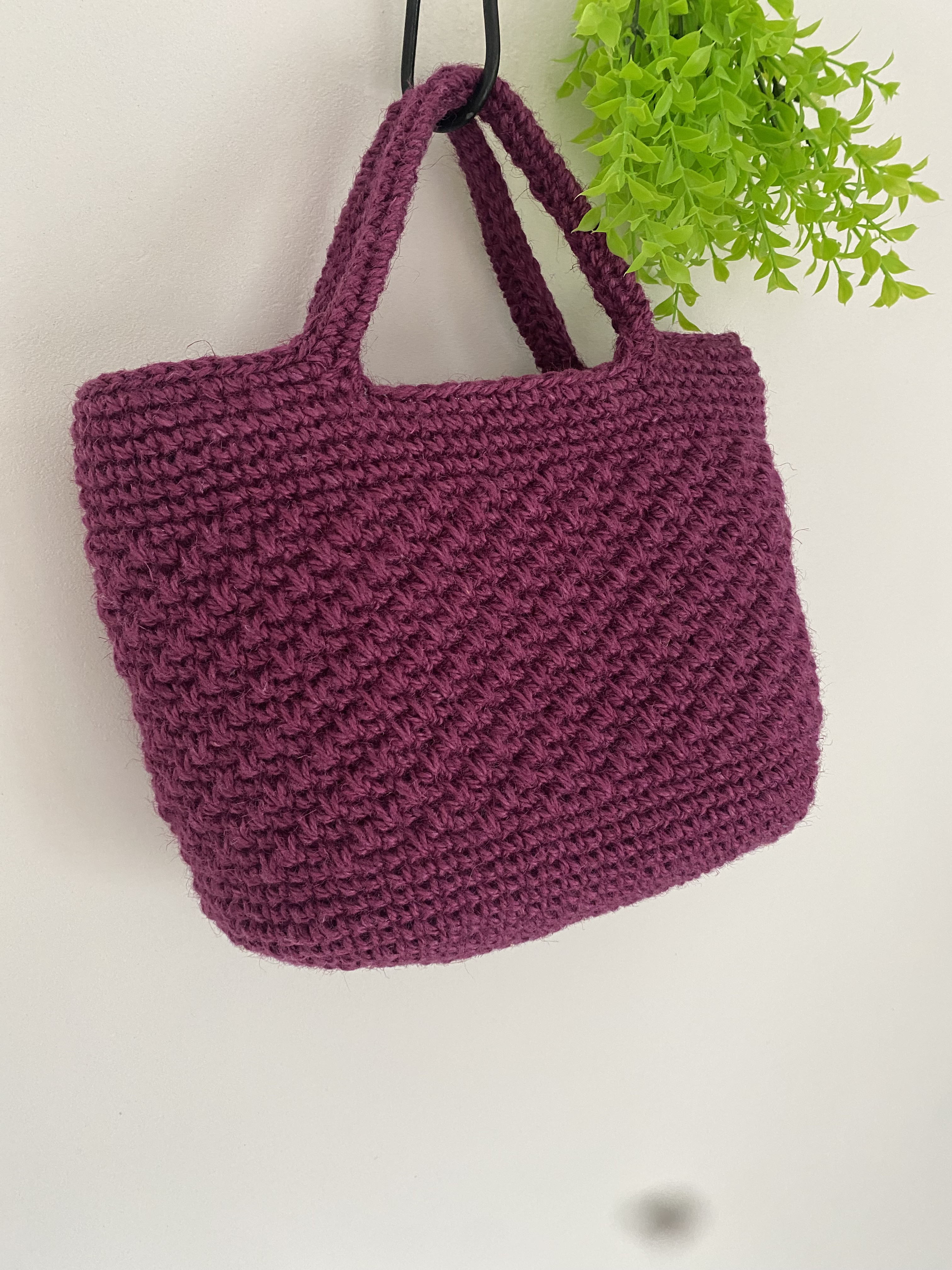 受注製作　ナッツシーン　ディープオーキッドカラーバッグ