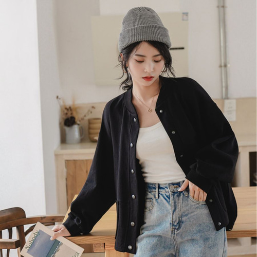 トップス カーディガン 春夏 長袖 クルーネック レディース コットン