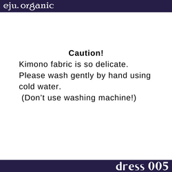 eju.organic【kimono dress 004】着物ドレス、留袖ドレス、ワンピース、着物リメイク 9枚目の画像