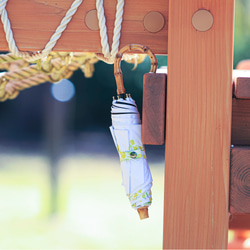 [折疊傘] Mimosa [UV 防護 99.9% 以上] [晴天雨天均可使用] [輕便] [盛開的雨傘] [Hanayuki 第5張的照片