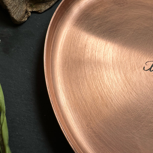 へら絞りで作った銅の丸皿 その他雑貨 スタジオモンターグ 通販