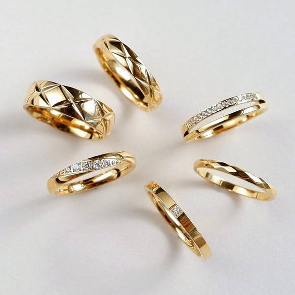 キルティング リング 6mm｜サージカルステンレス つけっぱなし キルト 大ぶり 秋冬新作2025 11枚目の画像