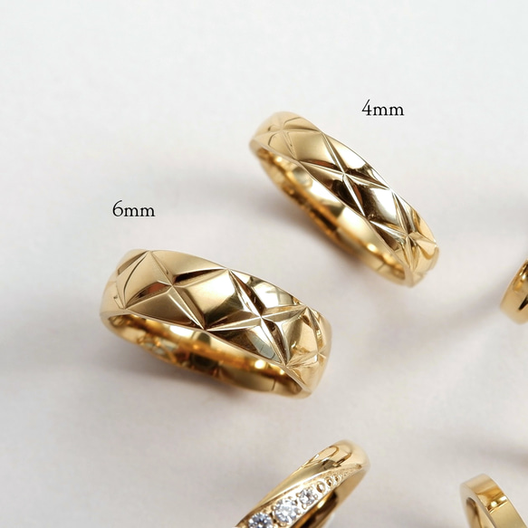 キルティング リング 6mm｜サージカルステンレス つけっぱなし キルト 大ぶり 秋冬新作2025 12枚目の画像