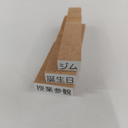 スケジュールスタンプ【ゴム印】 3枚目の画像