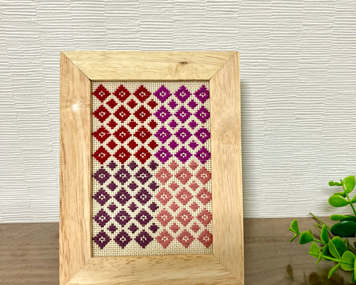 こぎん刺し　マット(タペストリー) 青森地方 こぎん刺し タペストリーの通販 by ちゃこ's shop｜ラクマ
