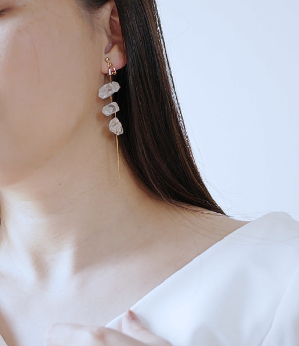 ブライダルクリアピアス イヤリング オケージョンコーデ