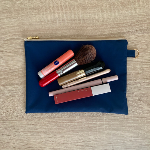 Dカンつきフラットポーチ（ネイビー） ポーチ TEE te TTE 通販