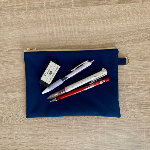 Dカンつきフラットポーチ（ネイビー） ポーチ TEE te TTE 通販