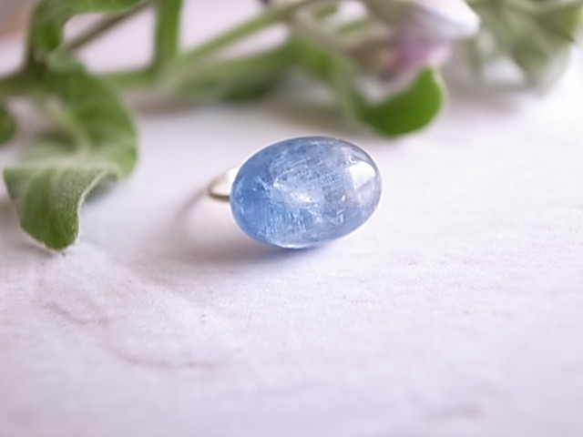 青の空間　スターカイヤナイト＊リング　１４kgf　指輪　 天然石