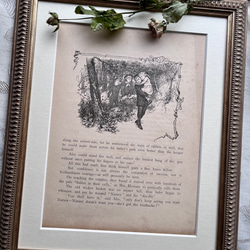 英国で出会った♪ アンティーク プリント 1891年 アーネスト・二スター 絵本の一頁 森の中のこどもたち 2枚目の画像