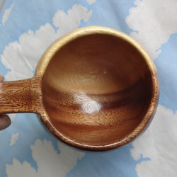 モンキーポッドの一木彫りコーヒーカップ 8枚目の画像