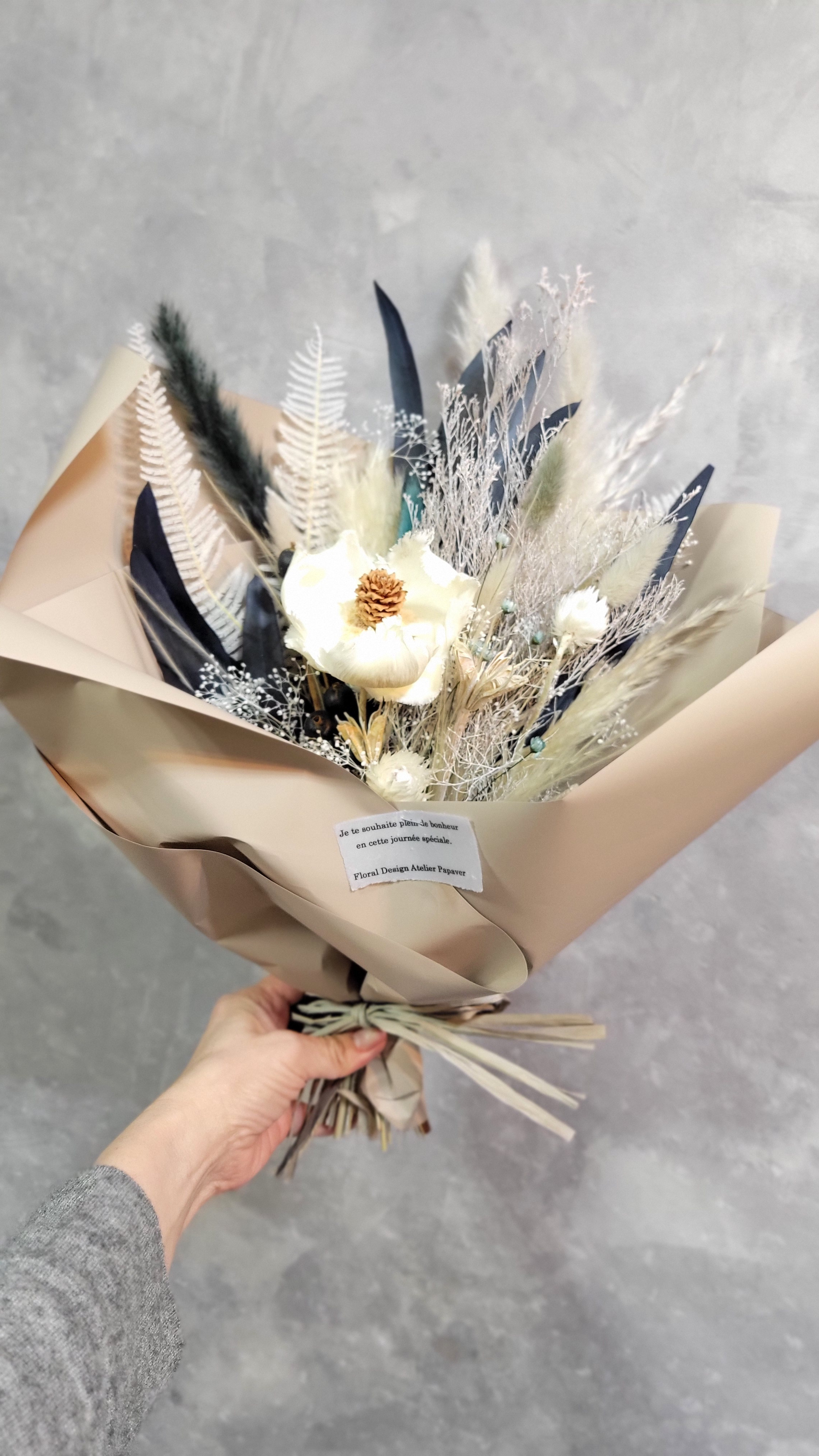 パパヴェールプリザーブドフラワー部門圧倒的人気！ 大人可愛いプリザーブドフラワーブーケ