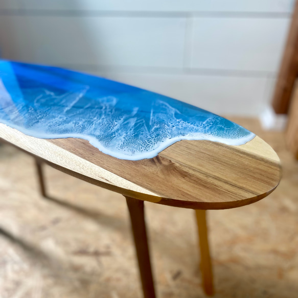 Ocean art  サーフボード型 サイドテーブル 4枚目の画像
