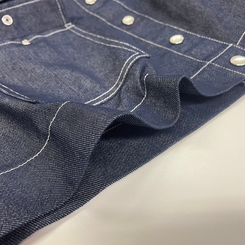 45RPMSTUDIO フリルGジャン SALE】ステンカラー フリルスリーブ デニムジャケット Gジャン