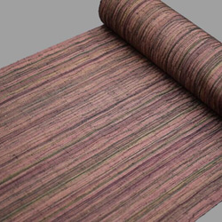 ～Series紬…デザイン選択・正絹紬・茶エンジ多彩縞～ 2枚目の画像
