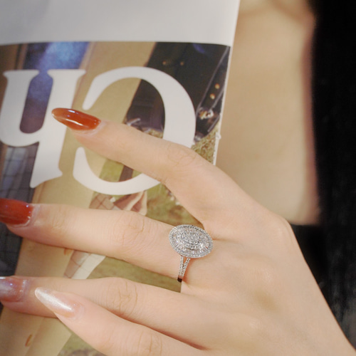 K18リング1ct天然ダイヤモンドリング