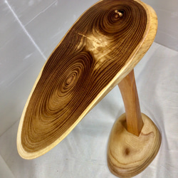 天然木　延寿　輪切り材サイドテーブル　一点物　手造り 3枚目の画像