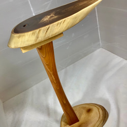天然木　延寿　輪切り材サイドテーブル　一点物　手造り 2枚目の画像