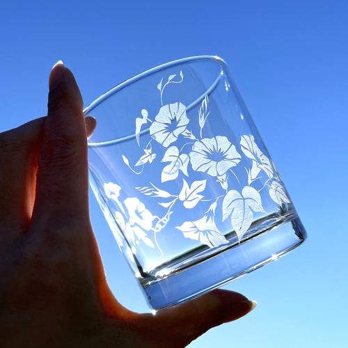 朝顔と金魚」夏の涼やか透明グラス グラス 秋月 -Akizuki- 通販