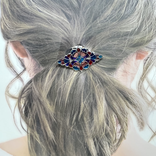 2420. 【大】レジンポニーフック・ヘアゴム・ブローチ