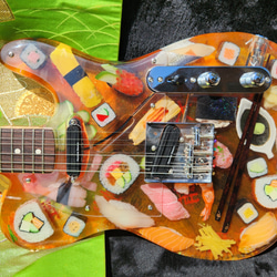 Sushi Monster アートギター　寿司ギター 1枚目の画像