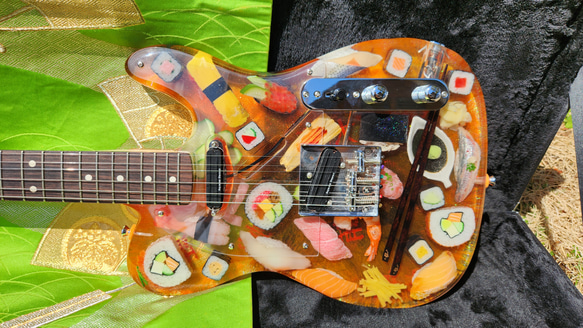 Sushi Monster アートギター　寿司ギター 1枚目の画像