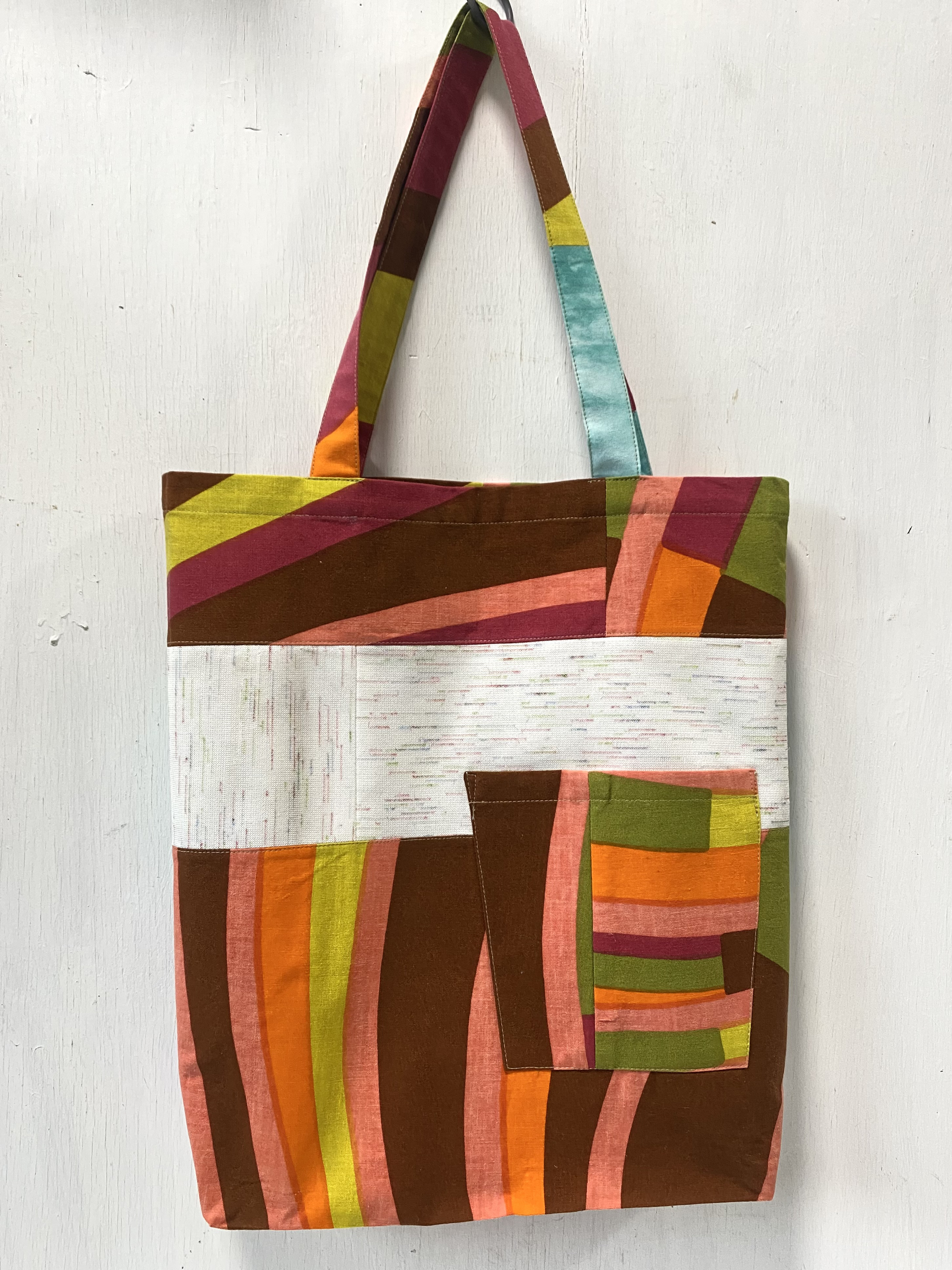 totebag /ヴィンテージ サイケ柄のトートバッグ □tf-370 トート