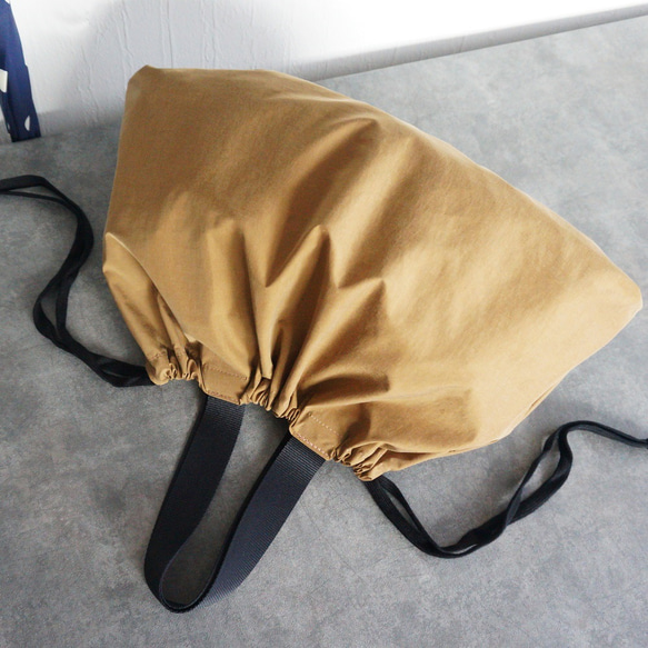 大事なバッグを雨から守る！撥水速乾かばん用レインカバー（横長タイプ）巾着トートバッグ 9枚目の画像