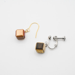 キューブ　イヤリング 3枚目の画像