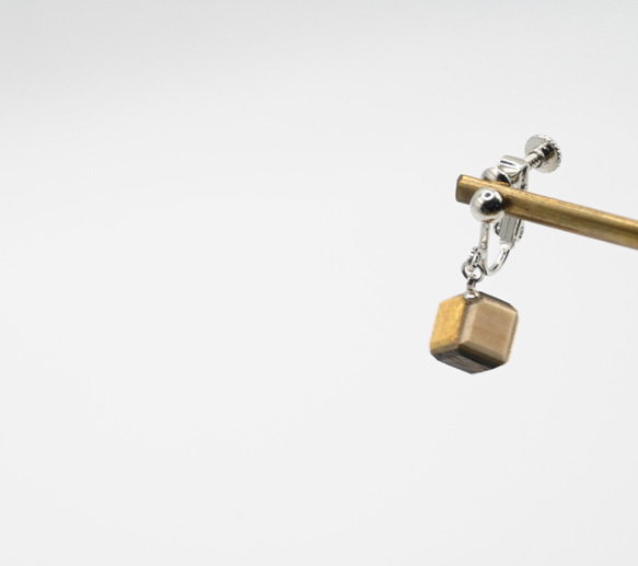 キューブ　イヤリング 4枚目の画像