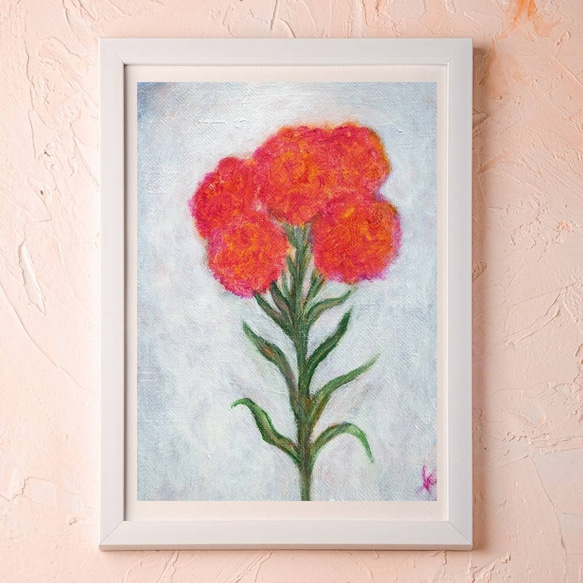 油絵 絵画 【赤いカーネーション】 絵画・油絵】カーネーション｜アート 花 絵画 Art Fractal TOKYO 通販